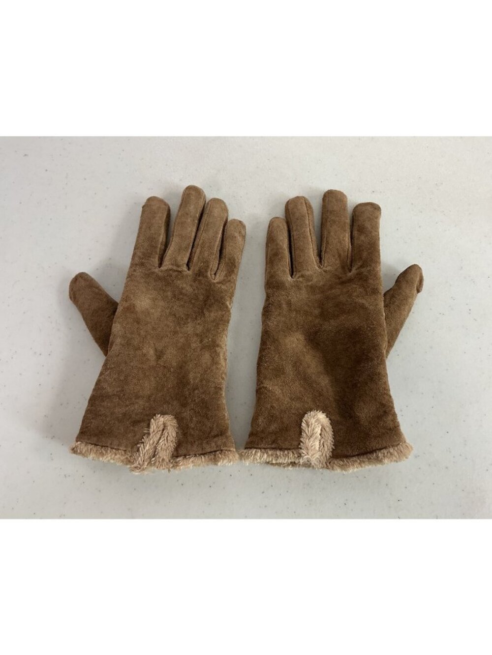 Lambskin Shearling Gloves Lined Womens Large